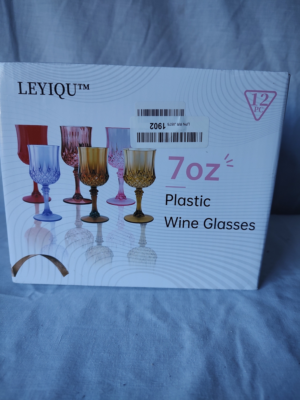 Source Unknown LEYIQU Plastic Wine Glasses - Blue, Red, Pink, Purple, Gold